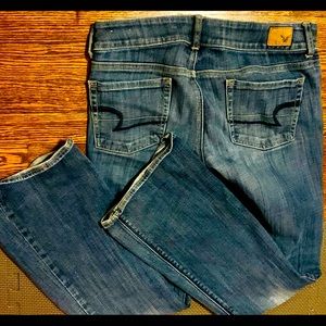 American Eagle jeans, Sz 8. Boot cut, stretch, 28W X 30L